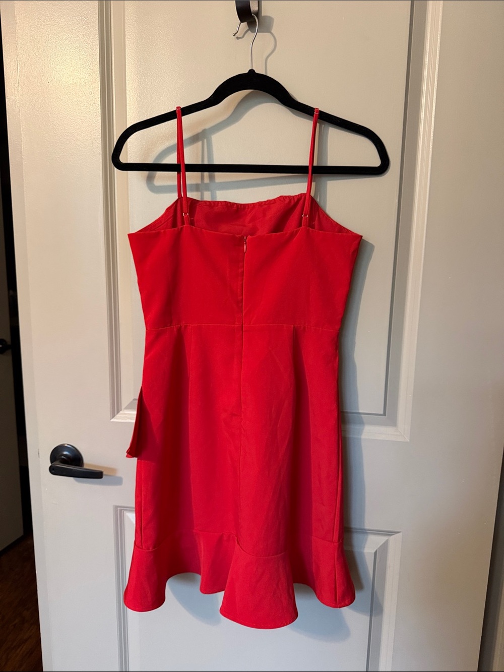 Lulus Red Spaghetti-Strap Ruffle Mini Dress - Picture 2 of 4
